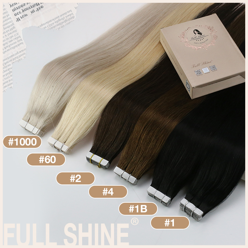 Fll Bóng Băng Keo Trong Tóc Re - đánh giá và giá Invisible Tape In Extensions Real Hair