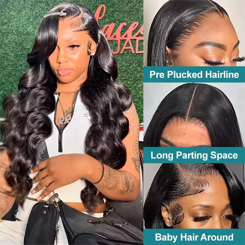 180-220% Density Natural Black - đánh giá và giá Lace Front Wigs
