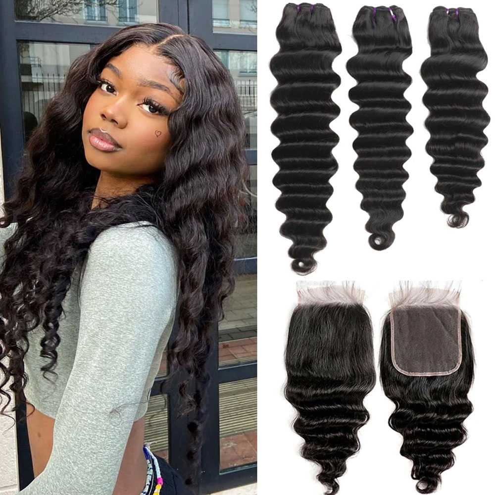 Loose Deep Wave Bundles With C - đánh giá và giá Deep Wave 3 Bundles With Closure