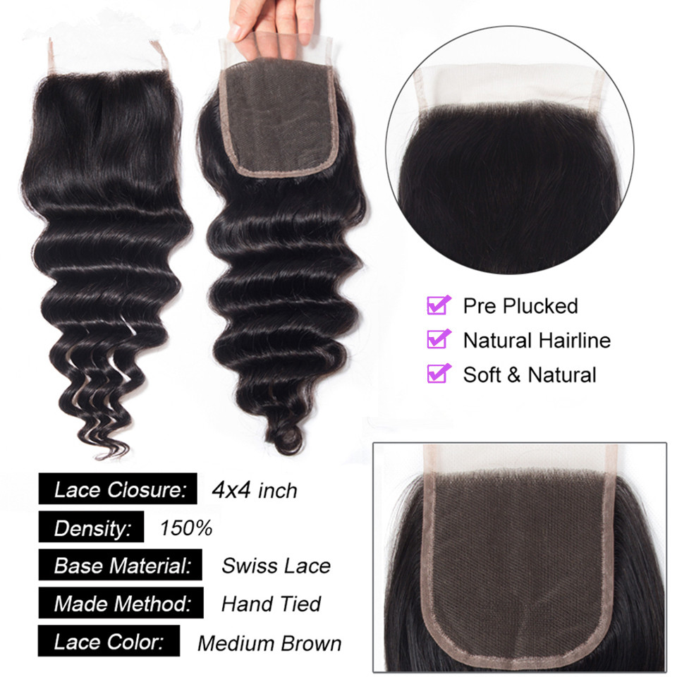 30 Inch Loose Wave Bundles Hum - đánh giá và giá Deep Wave 3 Bundles With Closure