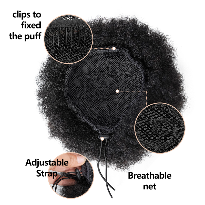 8 Inch Afro Puff Drawstring Po - đánh giá và giá Drawstring Afro Curly Puff Ponytail