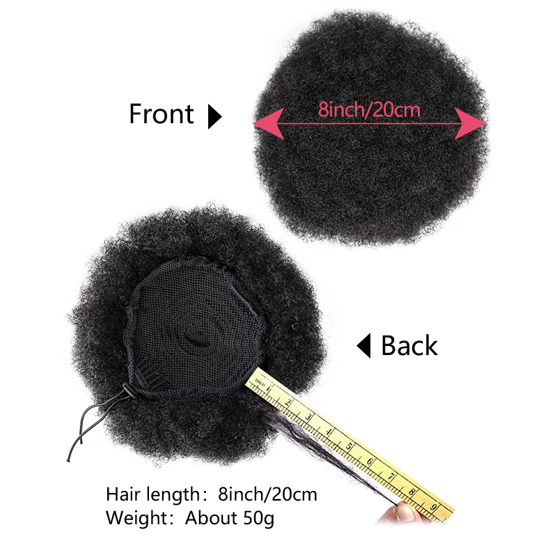 8 Inch Afro Puff Drawstring Po - đánh giá và giá Drawstring Afro Curly Puff Ponytail