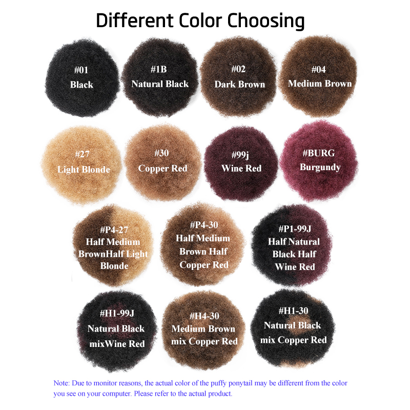100% Human Hair 8 Inch Short A - đánh giá và giá Drawstring Afro Curly Puff Ponytail