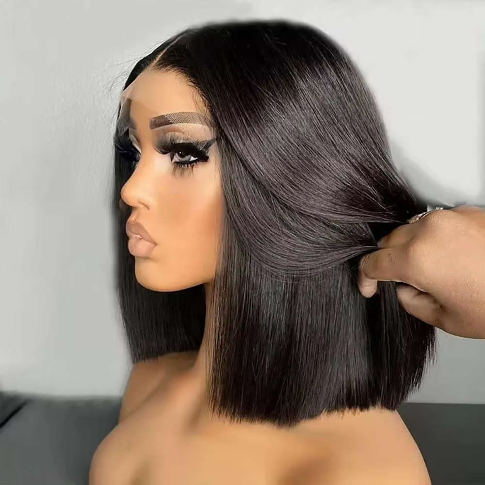 Brazilian Straight Bob 13x4 La - đánh giá và giá Pre Parted 13X4 Lace Front Bob Wig