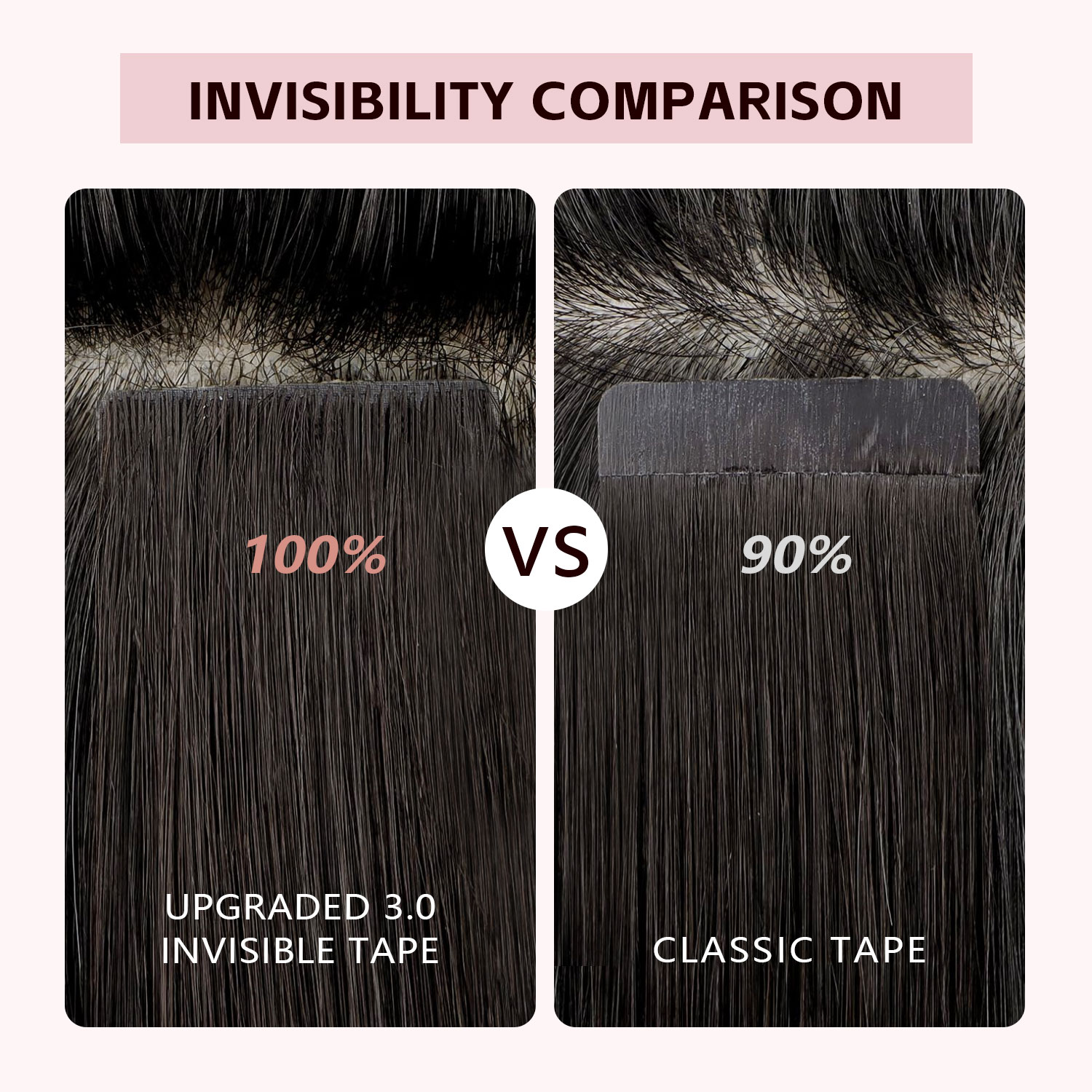 Sweetmet Invisible Tape in Hai - đánh giá và giá Invisible Tape In Extensions Real Hair
