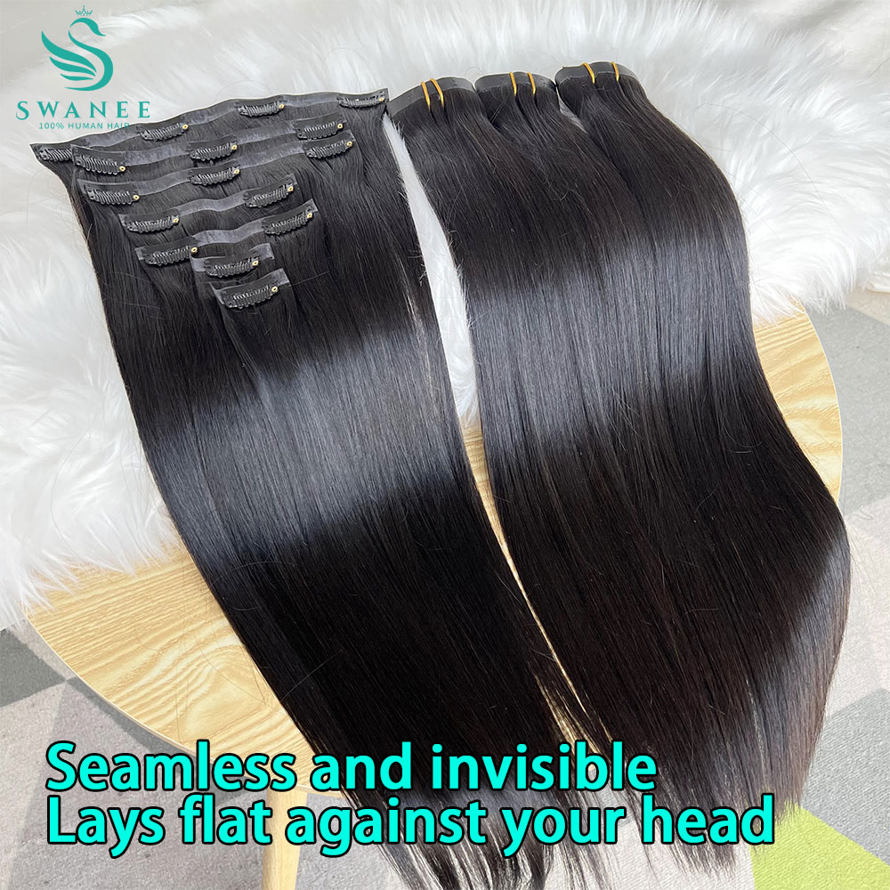 15A 100% Human Hair Extenion N - đánh giá và giá Seamless Clip In Hair Extensions Human Hair