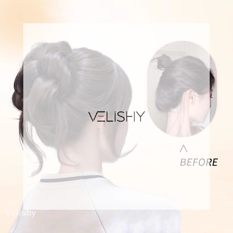 Synthetic Hair Bun Chignon Mes - đánh giá và giá Claw Clip Messy Bun Hair Piece
