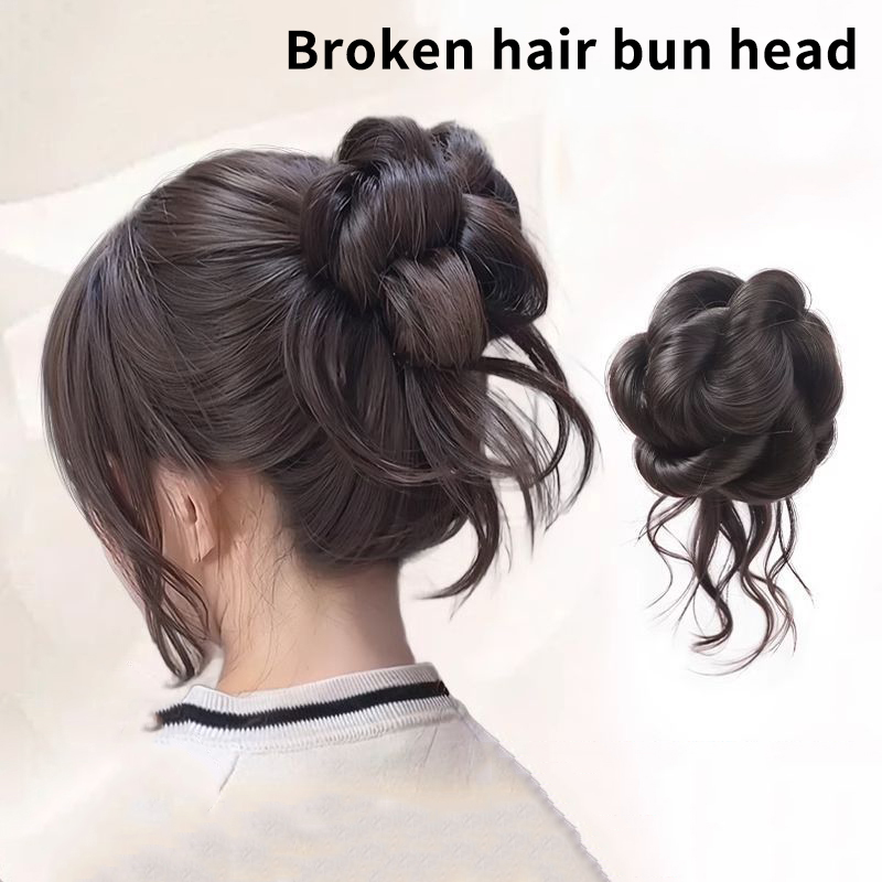 Synthetic Hair Bun Chignon Mes - đánh giá và giá Claw Clip Messy Bun Hair Piece