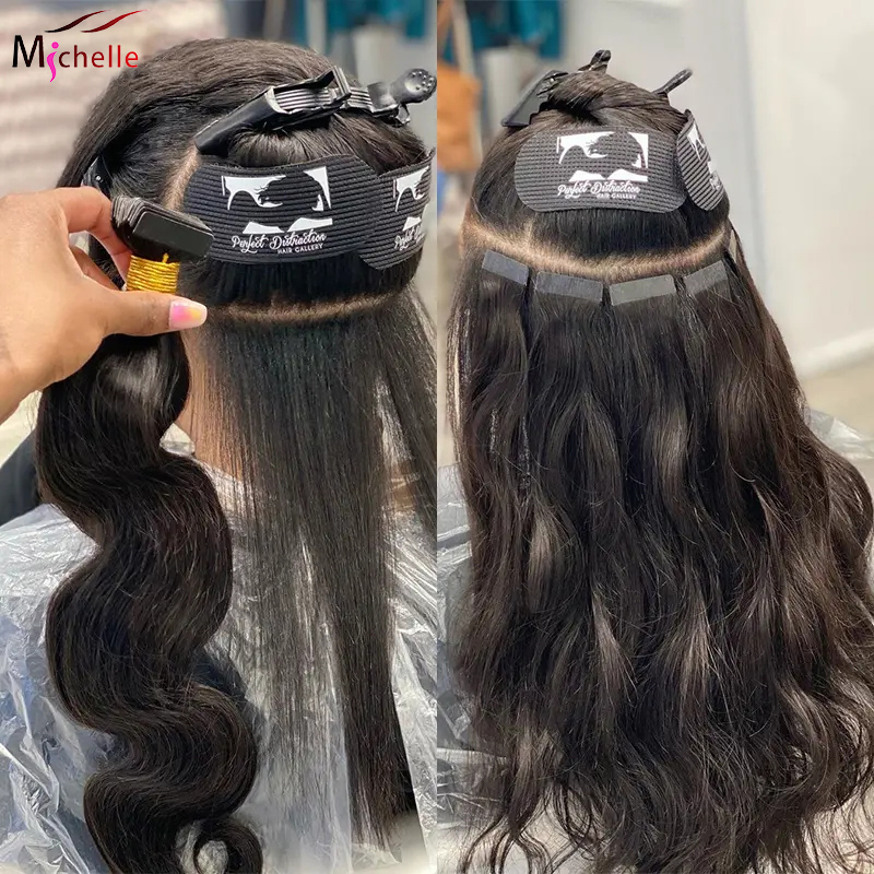 Tape In Human Hair Extensions  - đánh giá và giá Invisible Tape In Extensions Real Hair