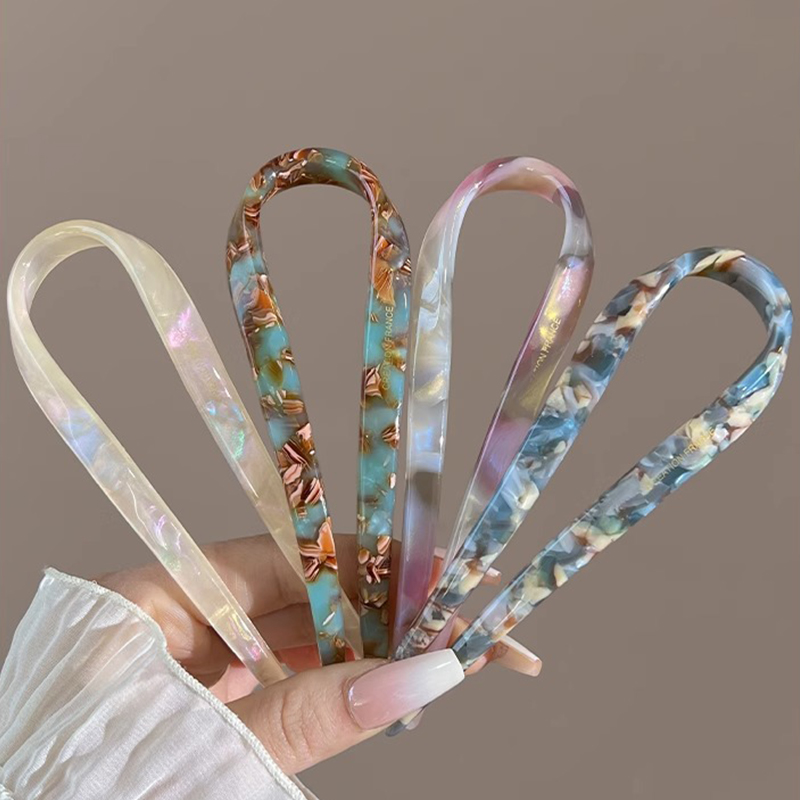 U-Shaped Hair Sticks Acetate A - đánh giá và giá Hair Bundles
