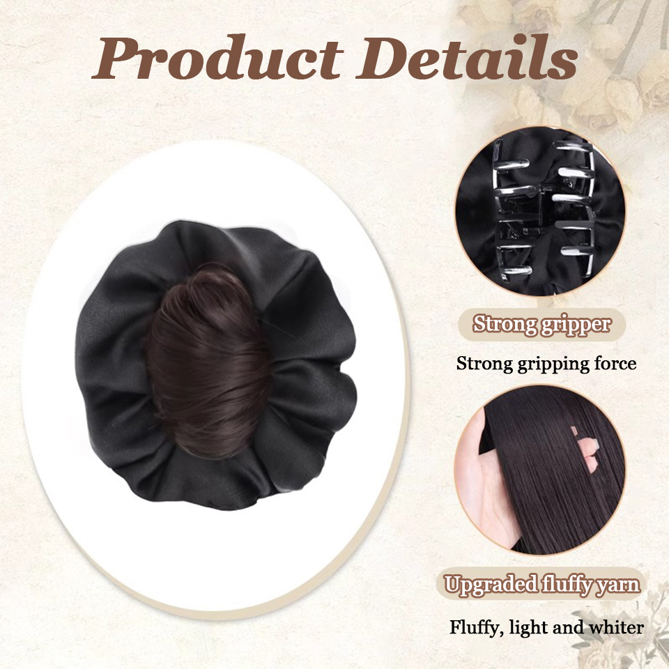 AOSI Synthetic Chignon Messy B - đánh giá và giá Claw Clip Messy Bun Hair Piece